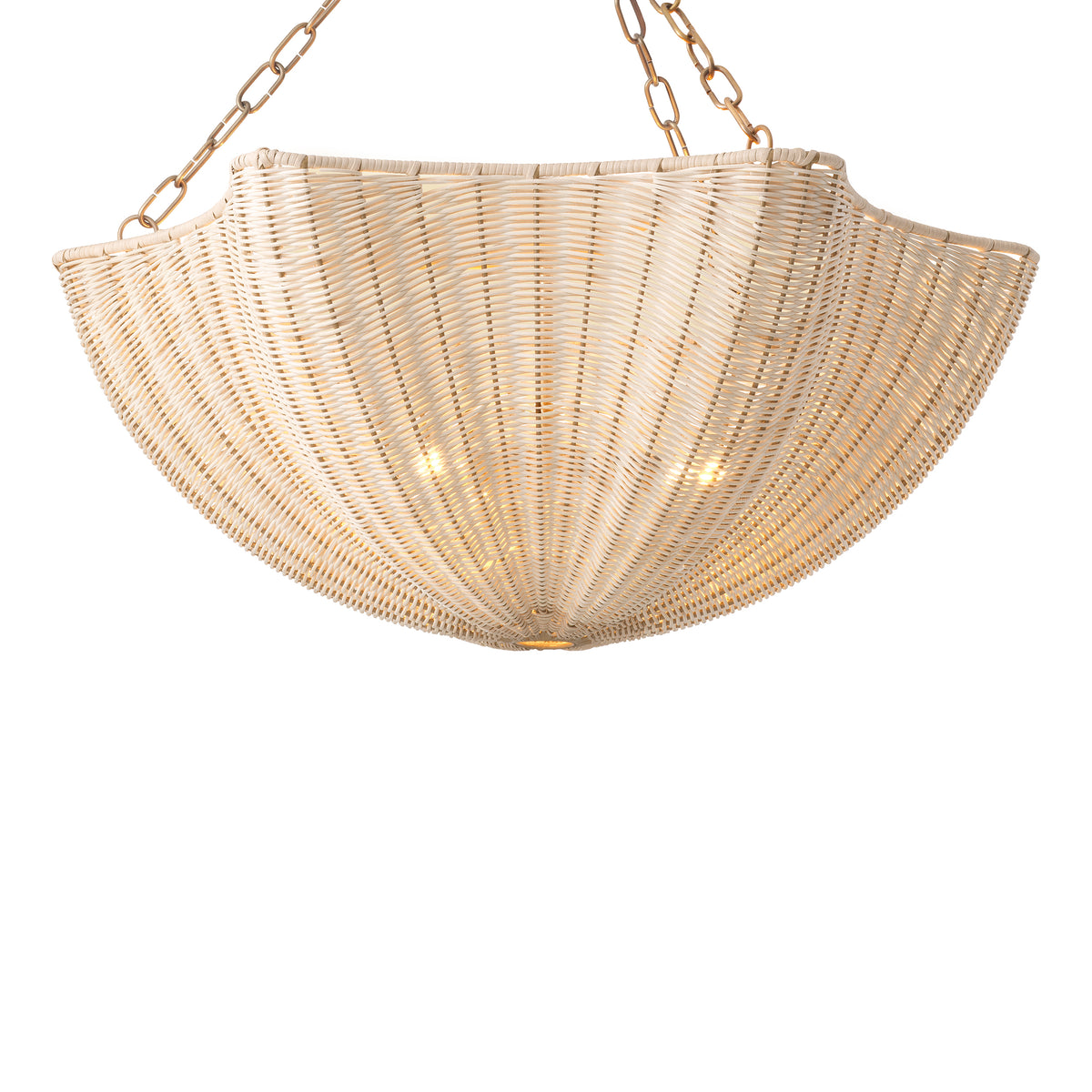 Chandelier Los Palmos natural rattan by Eichholtz