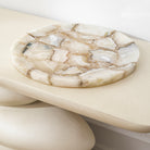 Tray Sonora Round agate stone by Eichholtz