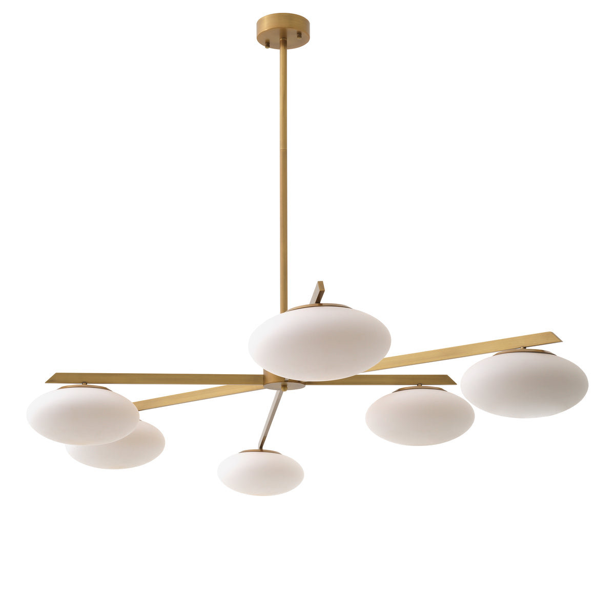 Chandelier Evergreen L antique brass finish by Eichholtz
