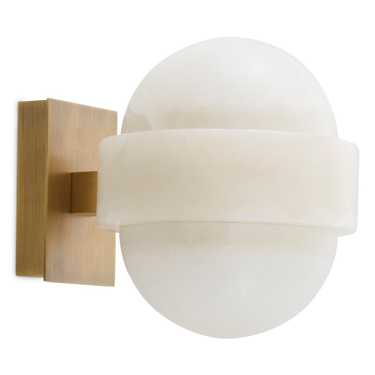Wall Lamp Icarus antique brass finish alabaster by Eichholtz