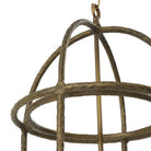 Pendant Montrose vintage brass finish incl white shades by Eichholtz