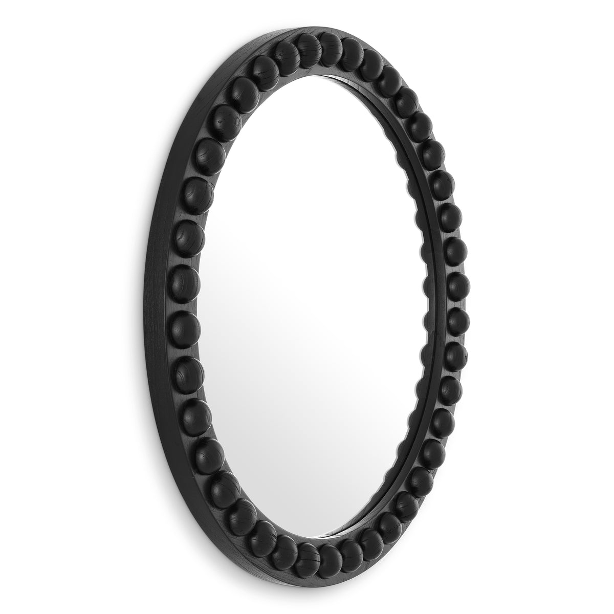 Mirror Kenton round classic black finish by Eichholtz