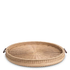 Tray Vimini L natural rattan by Eichholtz