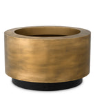 Planter Jasper round XS vintage brass finish ø 60 x H. 35 cm by Eichholtz