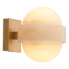 Wall Lamp Icarus antique brass finish alabaster by Eichholtz