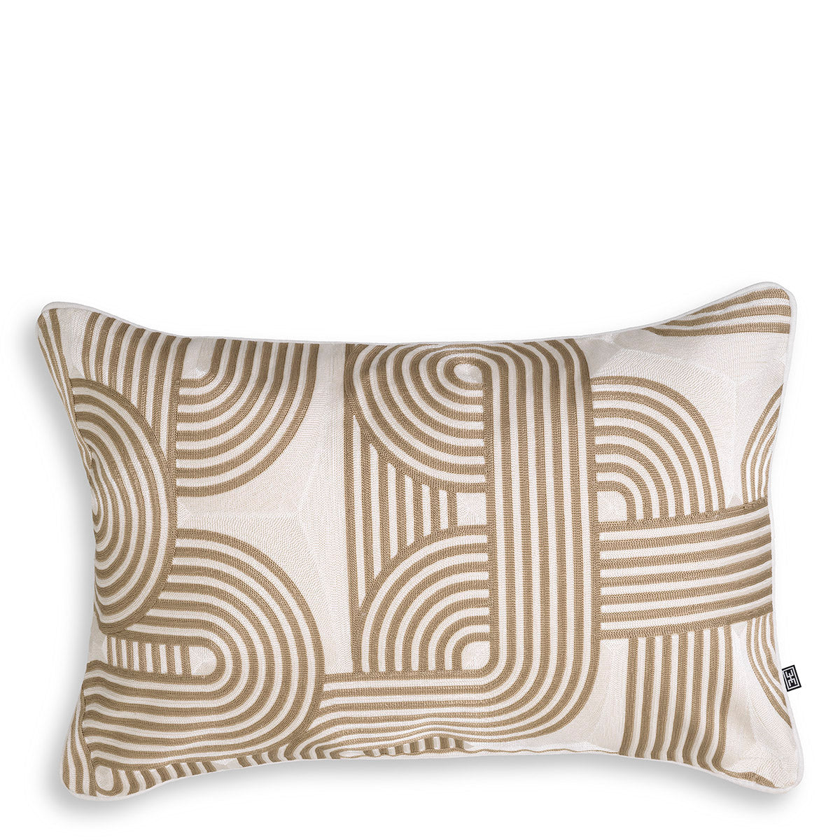 Cushion Abaças beige white by Eichholtz