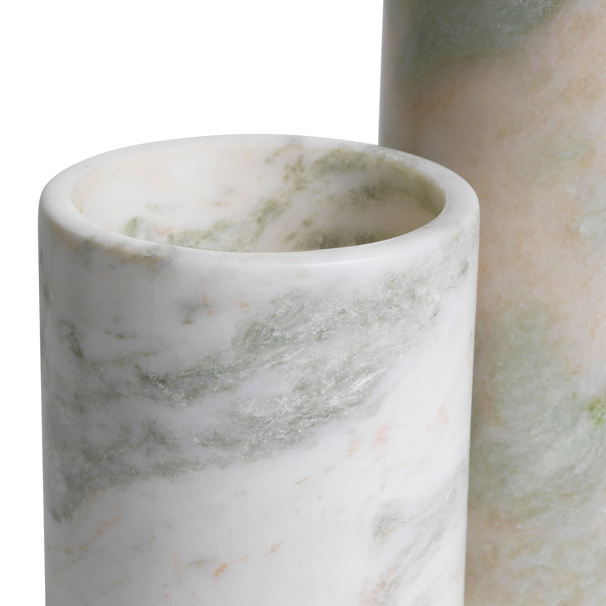 Tealight Holder Leonidas green onyx set of 3 by Eichholtz