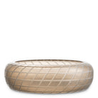 Bowl Tarano matte sand color glass by Eichholtz