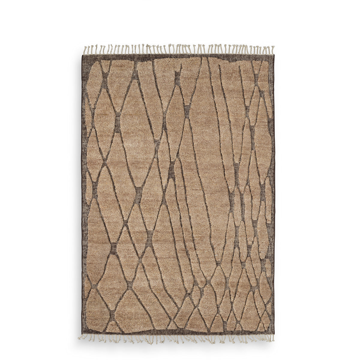 Rug Coralie brown beige 200 x 300 cm by Eichholtz
