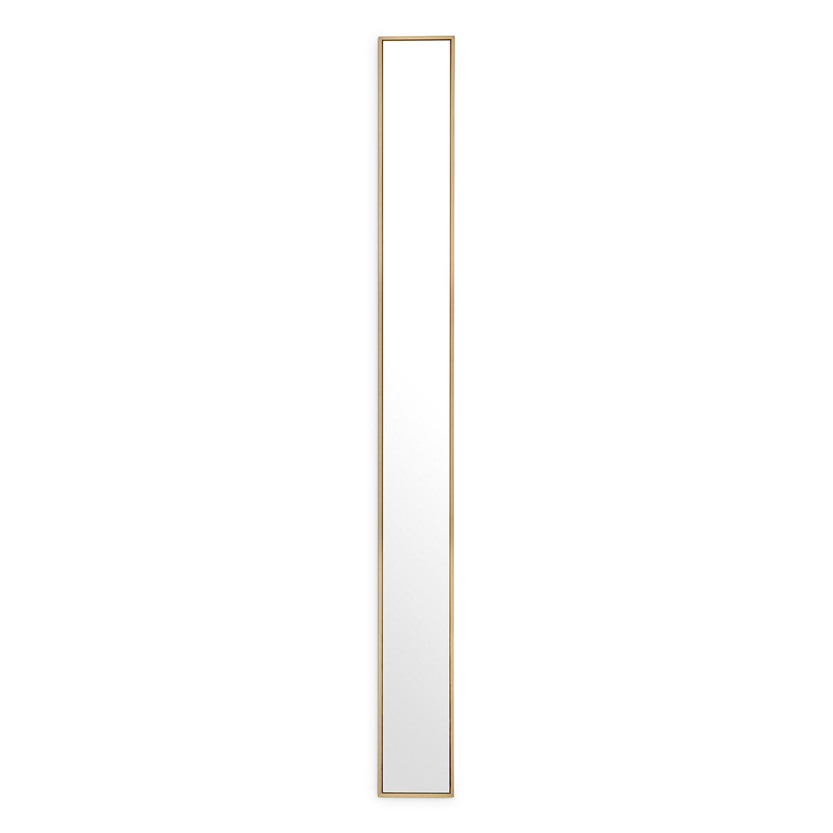 Mirror Redondo brushed brass finish 20 x 200 cm by Eichholtz