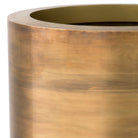 Planter Jasper round high vintage brass finish round ø 70 x H. 100 cm by Eichholtz