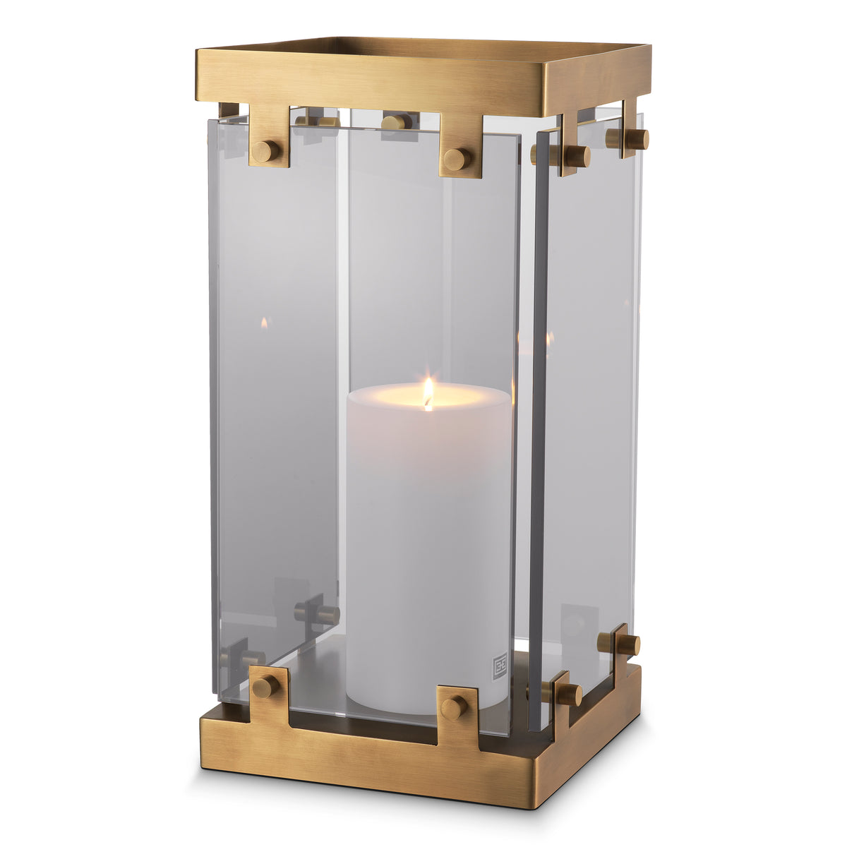 Hurricane Heston L smoke glass by Eichholtz