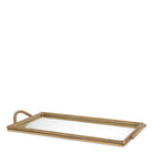 Tray Salvi Rectanguar L vintage brass finish by Eichholtz