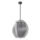Chandelier Hibis S bronze finish smoke glass by Eichholtz