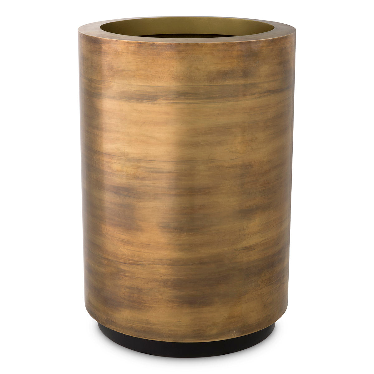 Planter Jasper round high vintage brass finish round ø 70 x H. 100 cm by Eichholtz
