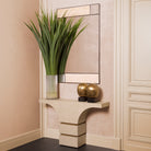Mirror Cosimo travertine bronze finish by Eichholtz