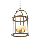 Pendant Montrose vintage brass finish incl white shades by Eichholtz