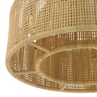 Chandelier Bernardi natural rattan by Eichholtz