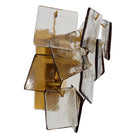 Wall Lamp Biltmore antique brass finish light smoke glass by Eichholtz