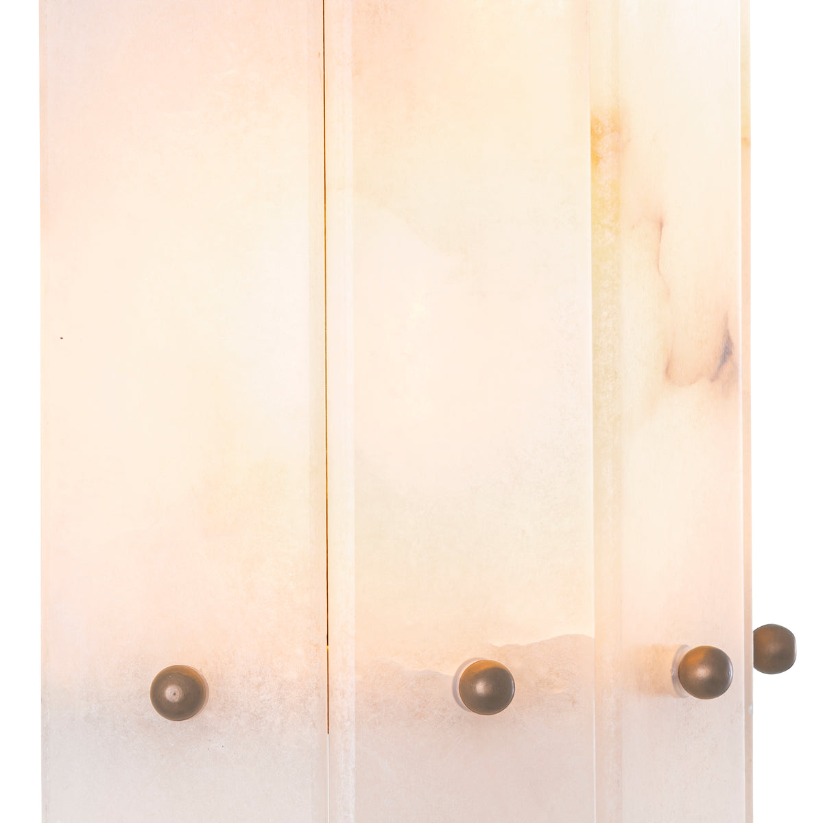 Wall Lamp Ruby antique brass finish alabaster by Eichholtz