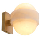 Wall Lamp Icarus antique brass finish alabaster by Eichholtz