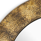 Mirror Ronin hammered vintage brass finish by Eichholtz