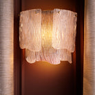 Wall Lamp Asinara clear textured glass by Eichholtz