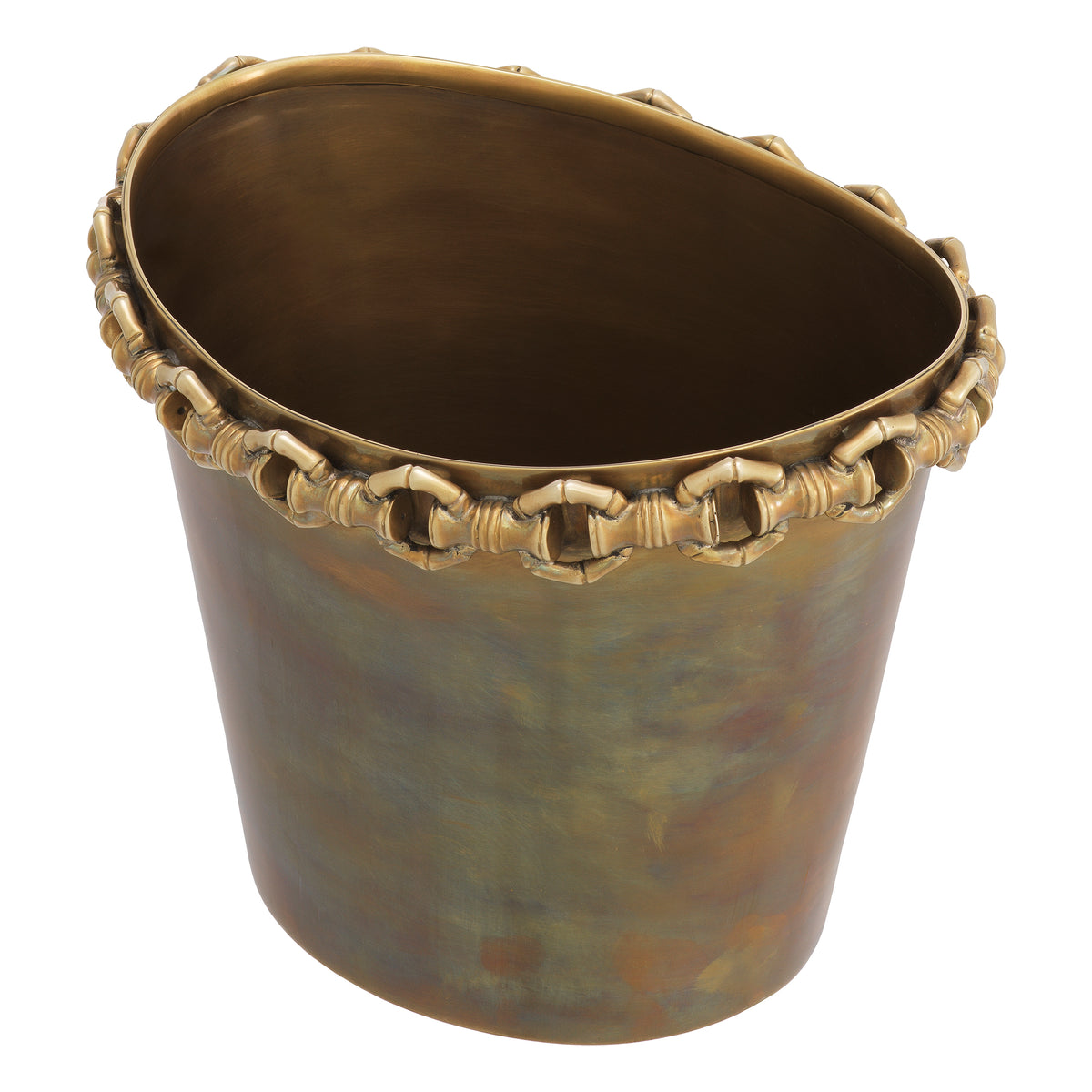 Wine Cooler Clementine vintage brass finish by Eichholtz