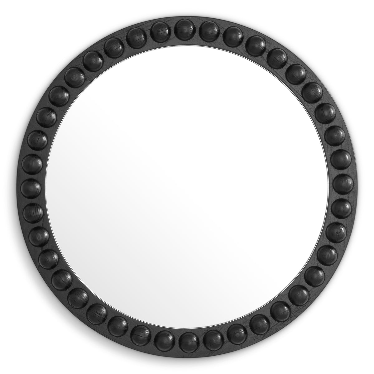 Mirror Kenton round classic black finish by Eichholtz