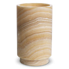 Tealight holder Leonidas yellow onyx set of 3 by Eichholtz