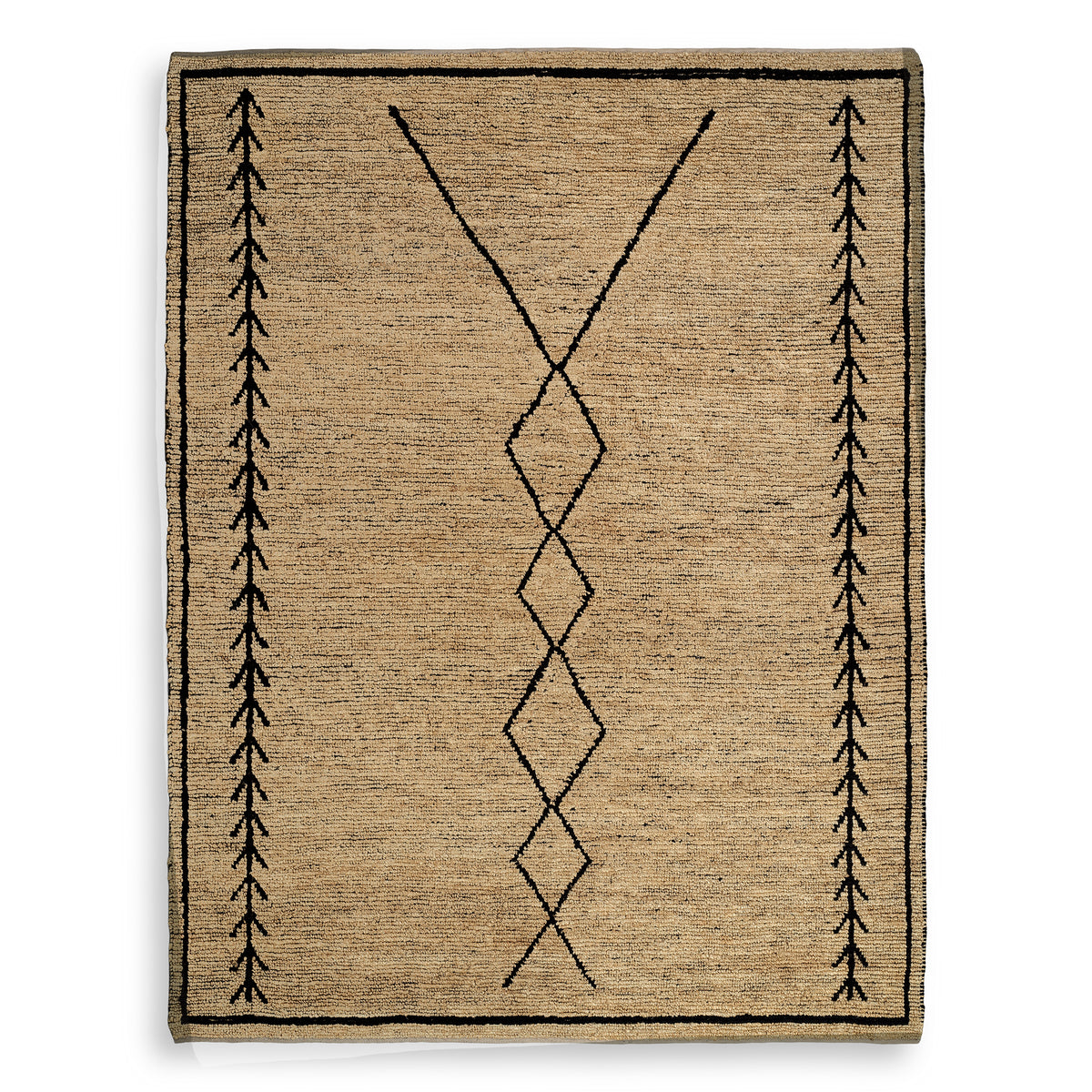 Rug Thornfield beige black 300 x 400 cm by Eichholtz
