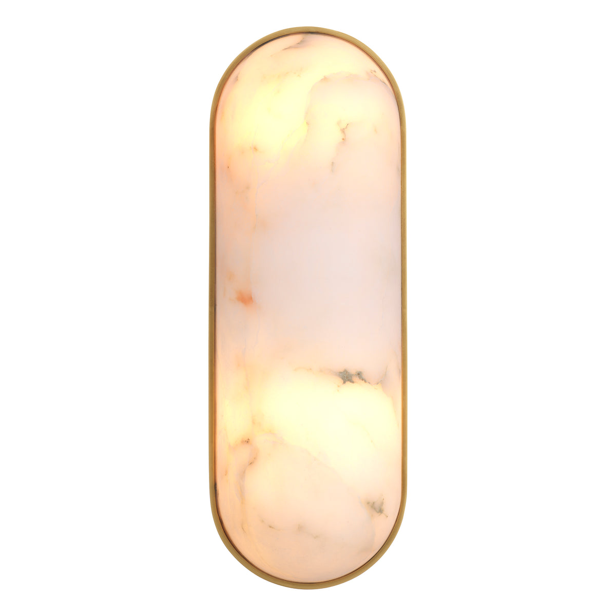 Wall Lamp Sumo antique brass finish alabaster by Eichholtz
