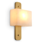 CDJ Wall Lamp Melbourne antique brass finish alabaster by Eichholtz