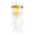 CDJ Wall Lamp Erika antique brass finish clear glass by Eichholtz