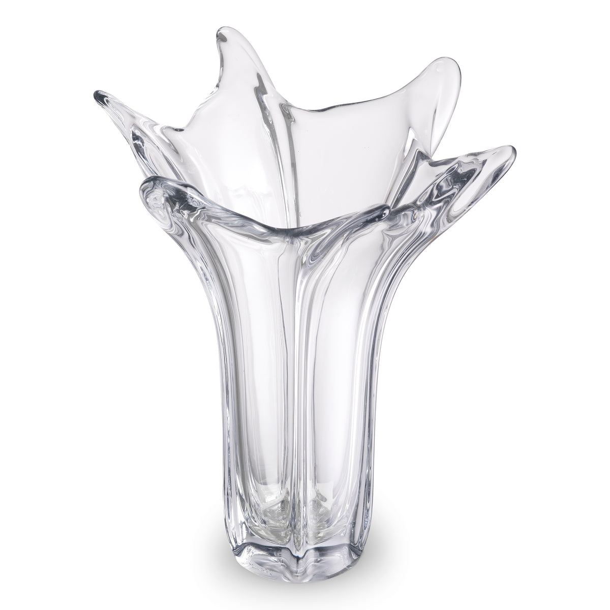 Vase Sutter clear glass by Eichholtz