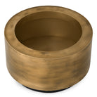 Planter Jasper round XS vintage brass finish ø 60 x H. 35 cm by Eichholtz