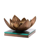 Tealight Holder Lotus vintage brass finish by Eichholtz