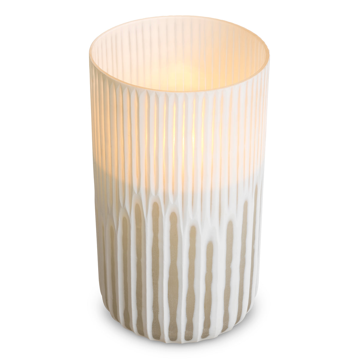 Hurricane Westgrove L off-white glass by Eichholtz