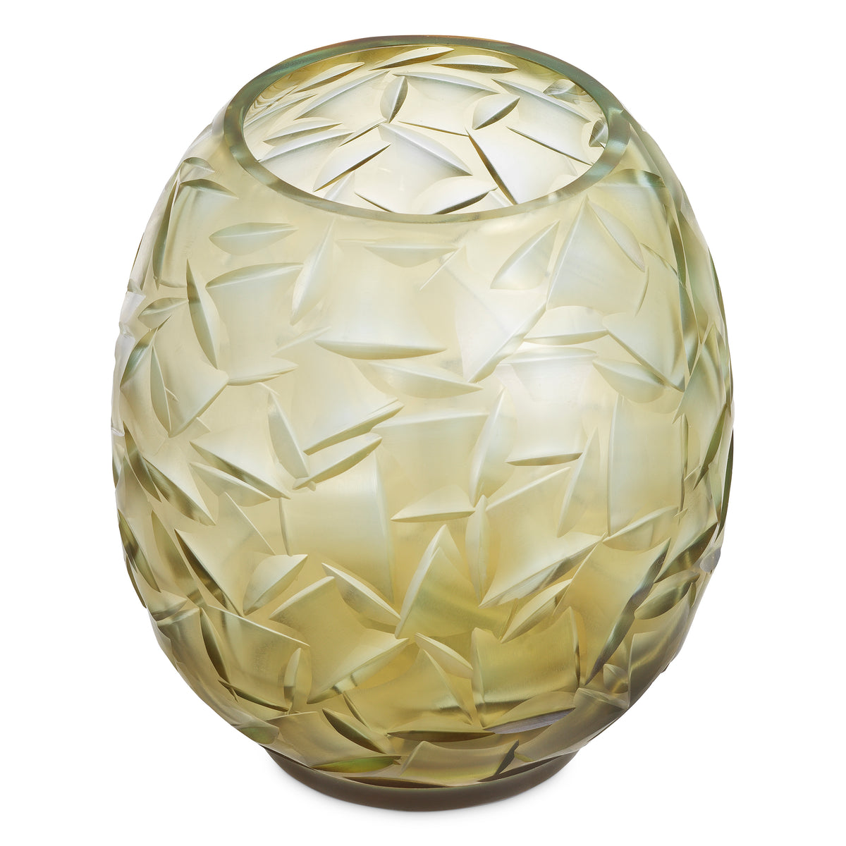 Vase Hadleigh champagne color glass by Eichholtz