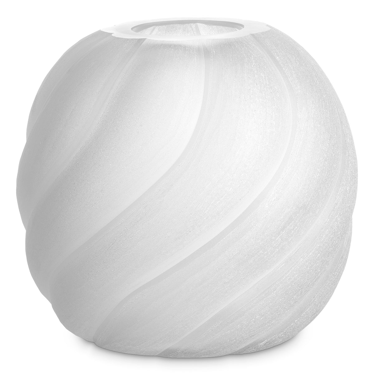 Vase Sicilia S white glass by Eichholtz