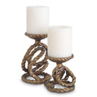 Candle Holder Corwyn antique brass set of 2 by Eichholtz