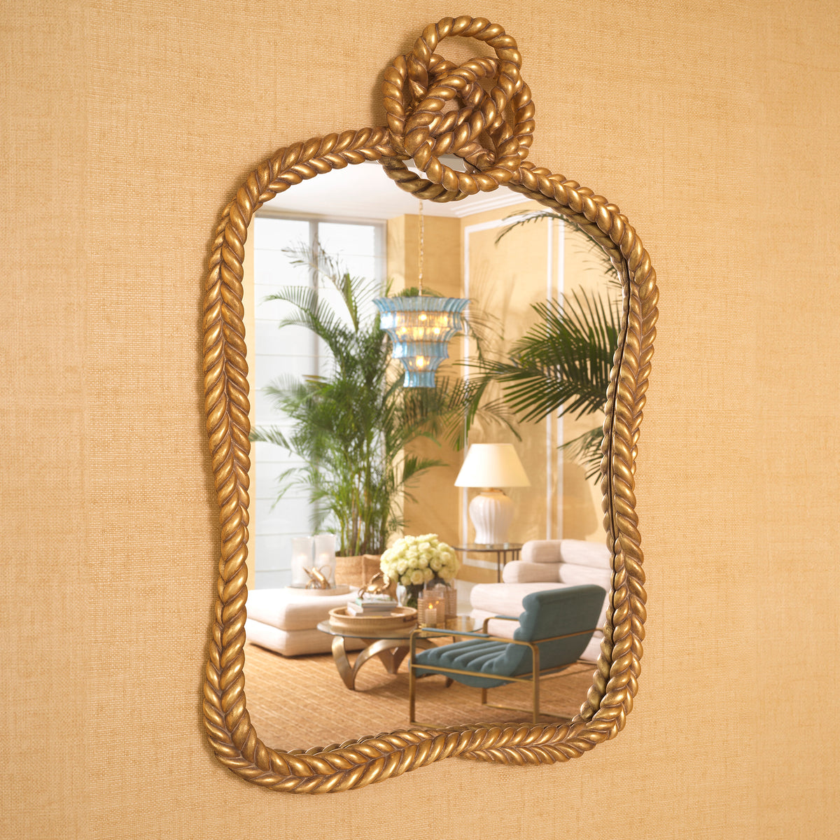 Mirror Vincenso S antique gold finish by Eichholtz