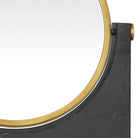 Table Mirror Vivaldi vintage brass finish black marble by Eichholtz