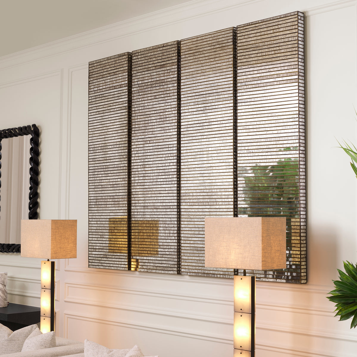 Wall Object Zambra antique mirror glass by Eichholtz