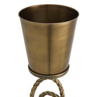 Wine Cooler Corwyn on stand antique brass finish by Eichholtz