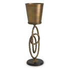 Wine Cooler Corwyn on stand antique brass finish by Eichholtz