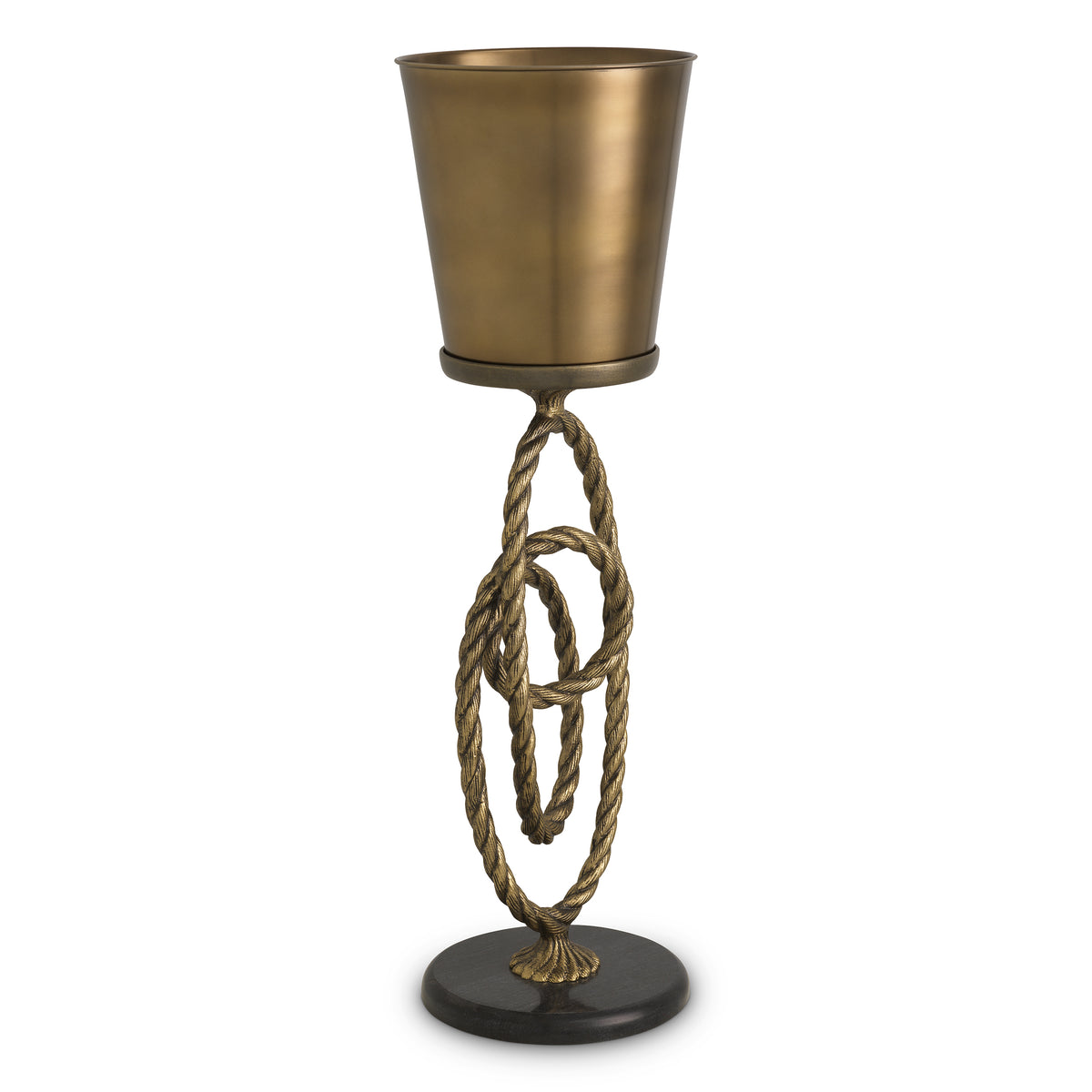 Wine Cooler Corwyn on stand antique brass finish by Eichholtz