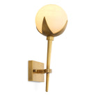 CDJ Wall Lamp Alesa Single antique brass finish alabaster by Eichholtz