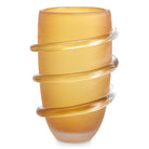 Vase Eliano L frosted amber glass by Eichholtz