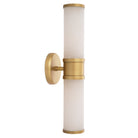 Wall Lamp Claridges Double antique brass finish alabaster by Eichholtz